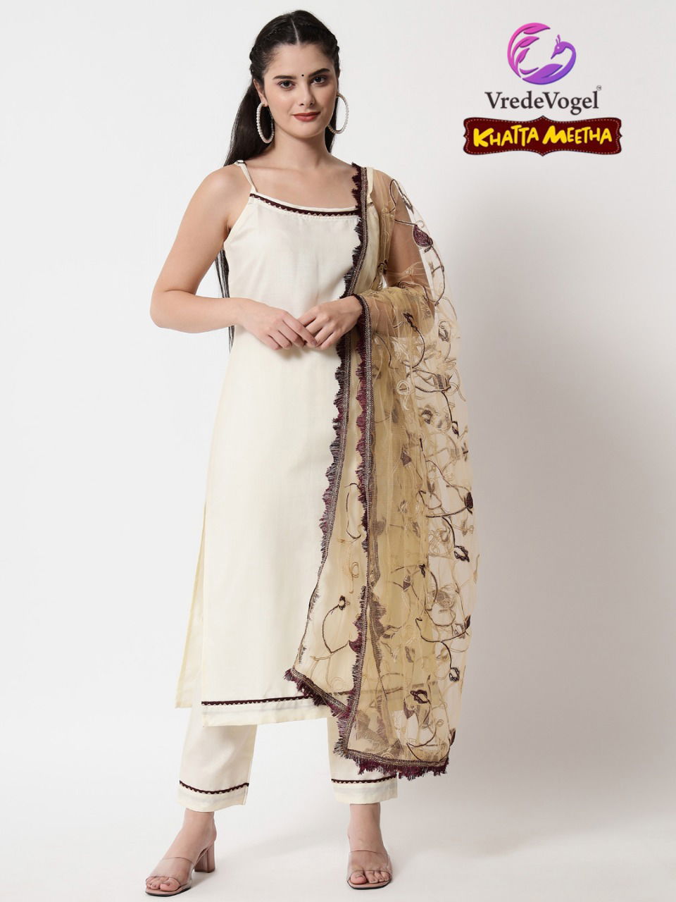 Vredevogel Khatta Meetha Fancy Wear Designer Ready Made Suit Collection